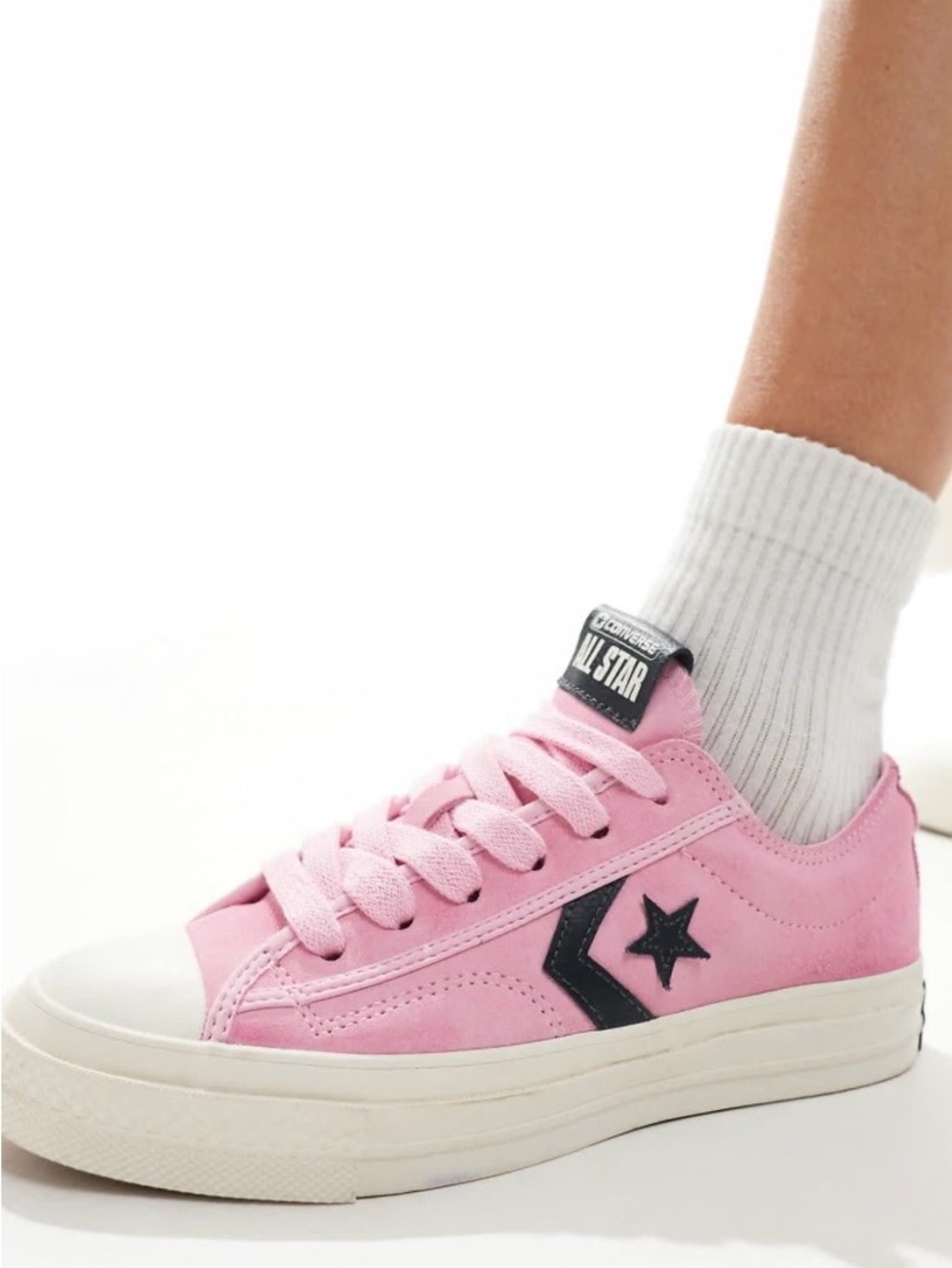 Converse  Pink One Star Suede Low Top Sneaker